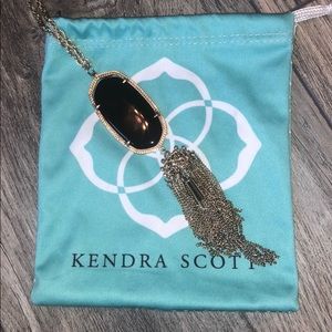 Black Kendra Scott long necklace with tassel